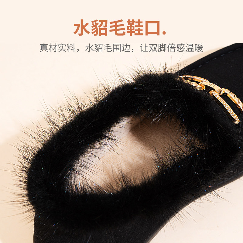 老北京布鞋女豆豆鞋2025新款冬季加绒保暖软底一脚蹬懒人鞋乐福鞋,淘宝优惠券,粉丝福利购,淘宝优惠卷