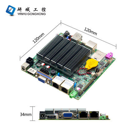研域N29工控主板J1900迷你ITX工业一体机NUC电脑双网口2串12x12cm - 图2