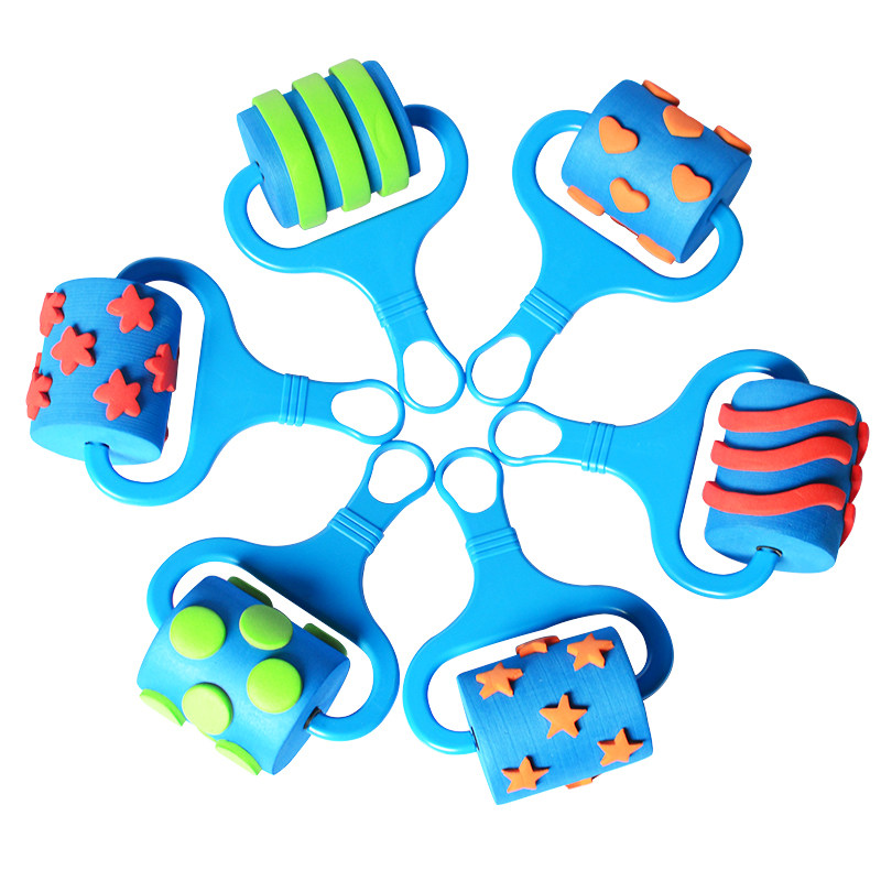 画画工具美术滚轮印章幼儿园早教儿童涂鸦颜料印泥拓印绘画滚筒刷,淘宝优惠券,粉丝福利购,淘宝优惠卷