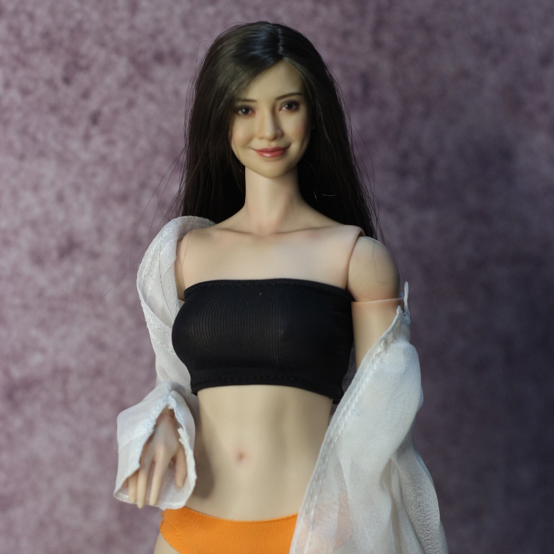 DMTOYS1比6兵人衣服女抹胸背心12寸tbl包胶女素体人偶服装模型