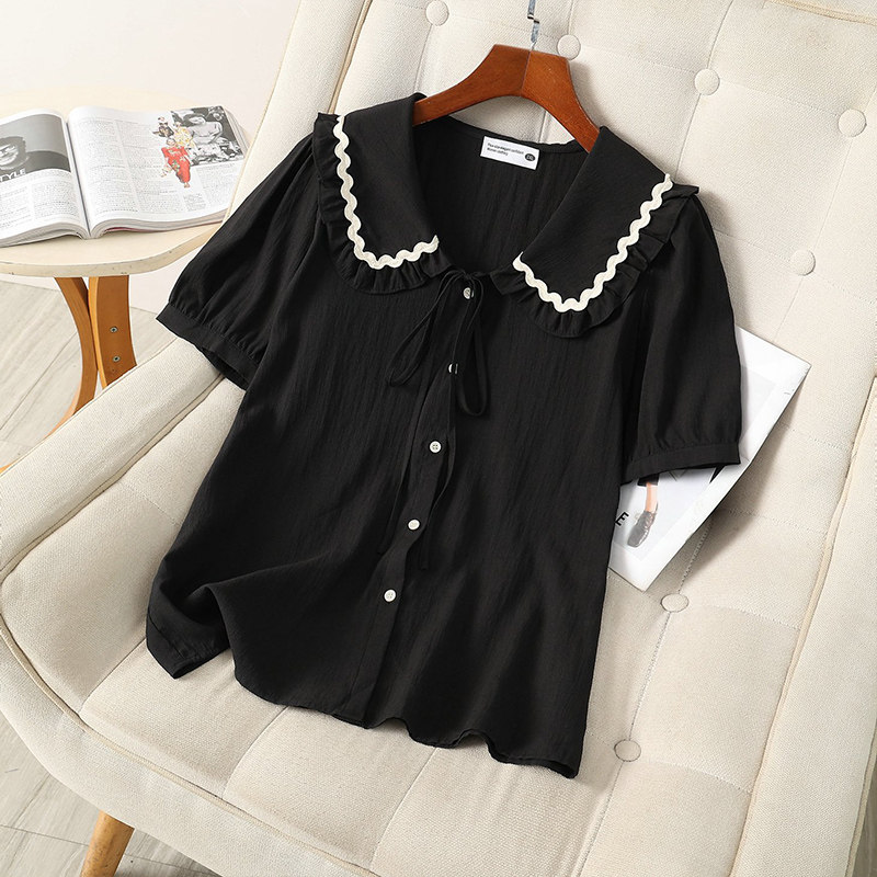  伊自尚服饰蕾丝衫/雪纺衫