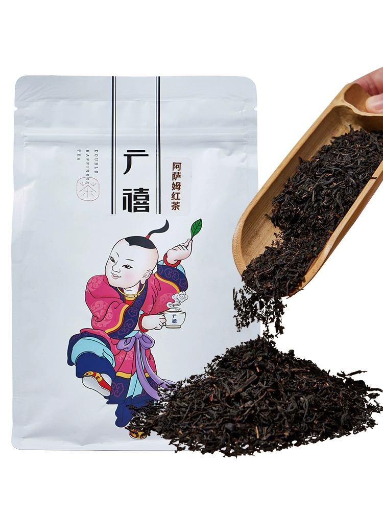 广禧阿萨姆红茶500g条形茶叶商用柠檬茶港式珍珠奶茶咖啡店专用 - 图3