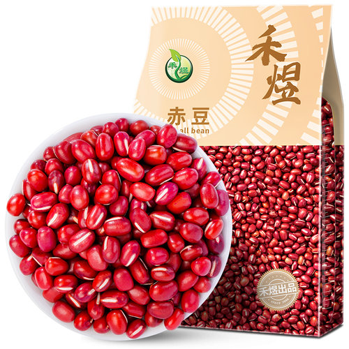 禾煜杂粮红豆赤豆1kg 红小豆奶茶红豆红豆薏米杂粮熬粥豆沙馅粗粮 - 图0