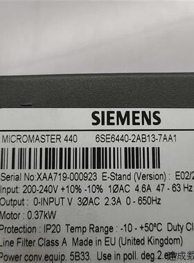 议价6SE6440-2AB13-7AA1  成色漂亮。适用