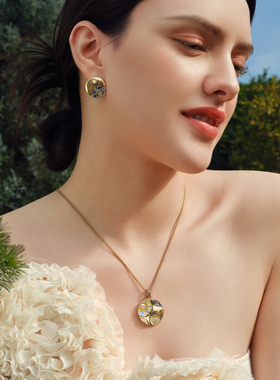 「新品」Fellala/翡拉拉「向阳」项链锁骨链原创时尚饰品女官方