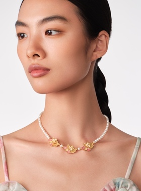 fellala翡拉拉滇牡丹大气项链