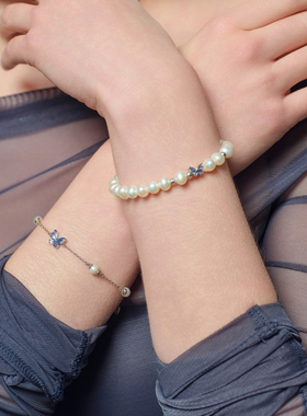 Fellala/翡拉拉「蝴蝶」设计手链时尚轻奢高级官方女首饰生日礼物