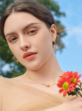 「新品」Fellala/翡拉拉「蝴蝶」设计项链高级轻奢官方配饰女首饰