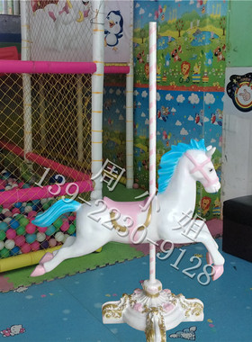 玻璃钢独角兽儿童摄影道具大摆件