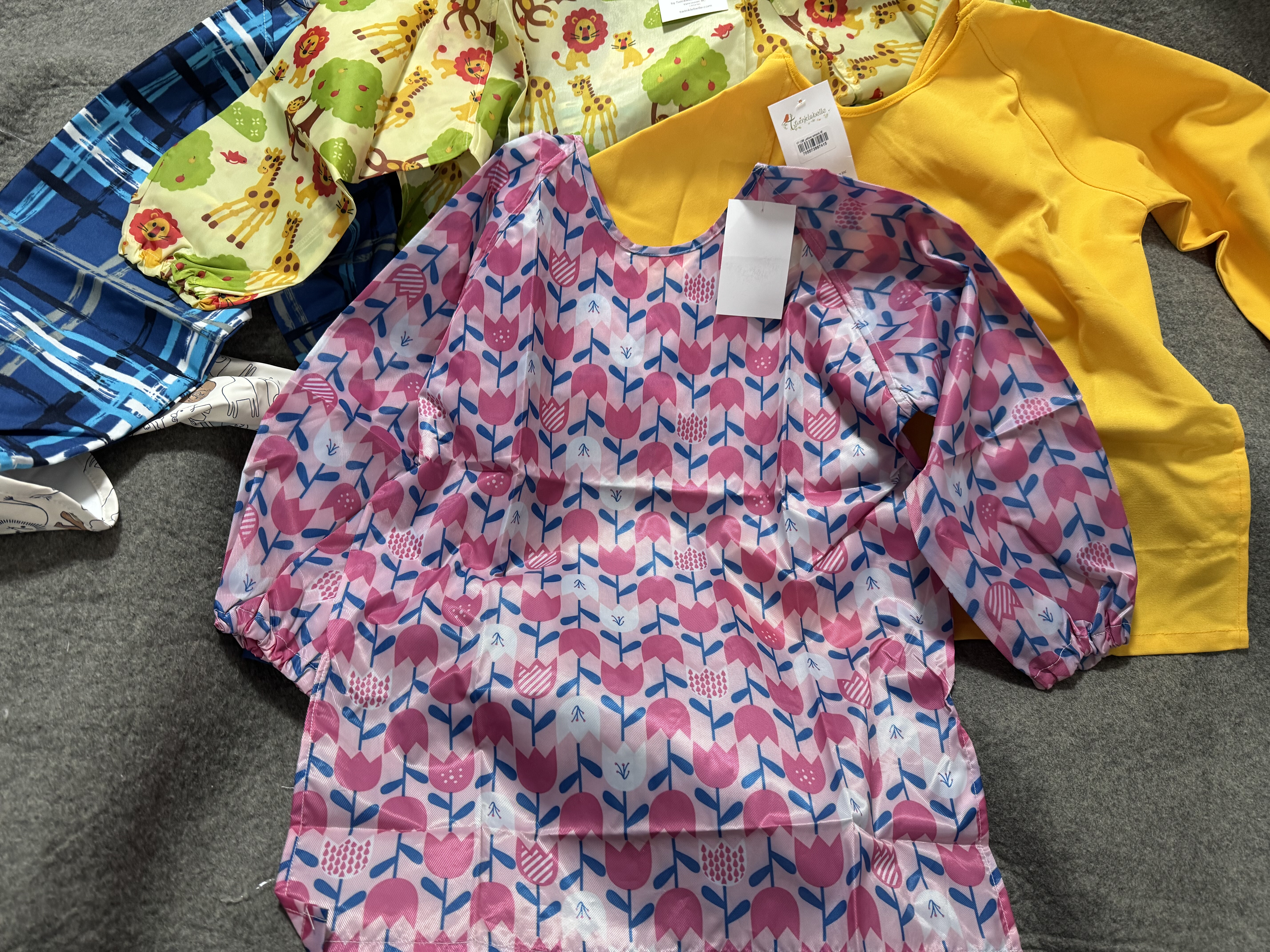 外贸原单宝宝吃饭围兜防水防脏儿童画画反穿衣,淘宝优惠券,粉丝福利购,淘宝优惠卷