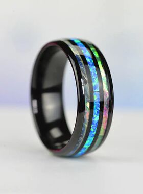 8mm Rose Gold Color Tungsten Wedding Men Stainless Steel