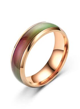 5 Colors Stainless steel Changing Color Rings Mood Emotion
