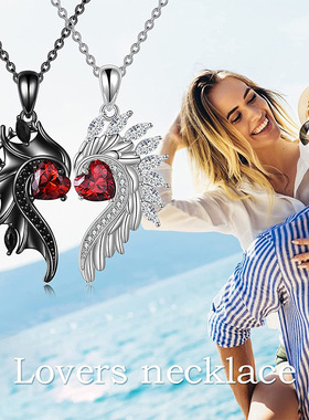 Punk Angel Wings Necklace for Man Woman Aesthetics Gothic