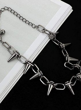 Fashion Punk Spike Chokers Necklaces Goth Rivet Collar