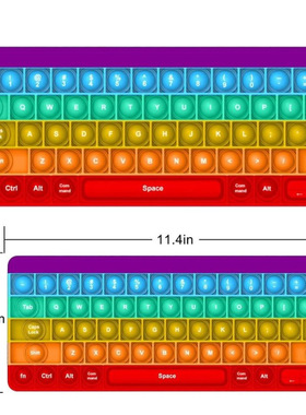 2022 New Push Pop It Bubble Sensory Rainbow Fidget Toy Stres