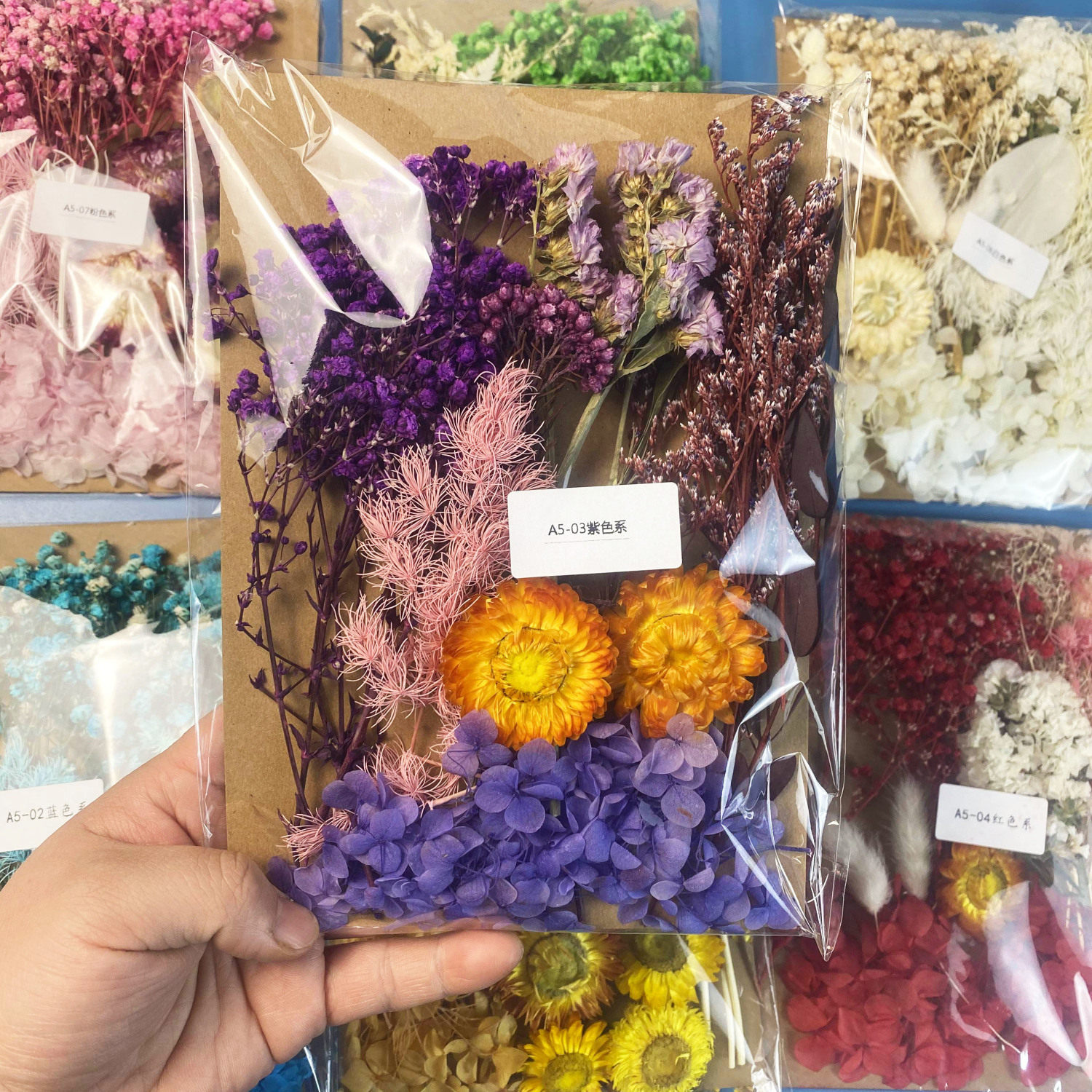 永生花diy浮游花香薰蜡烛相框团扇幼儿园手工压花材料包多色可选,淘宝优惠券,粉丝福利购,淘宝优惠卷