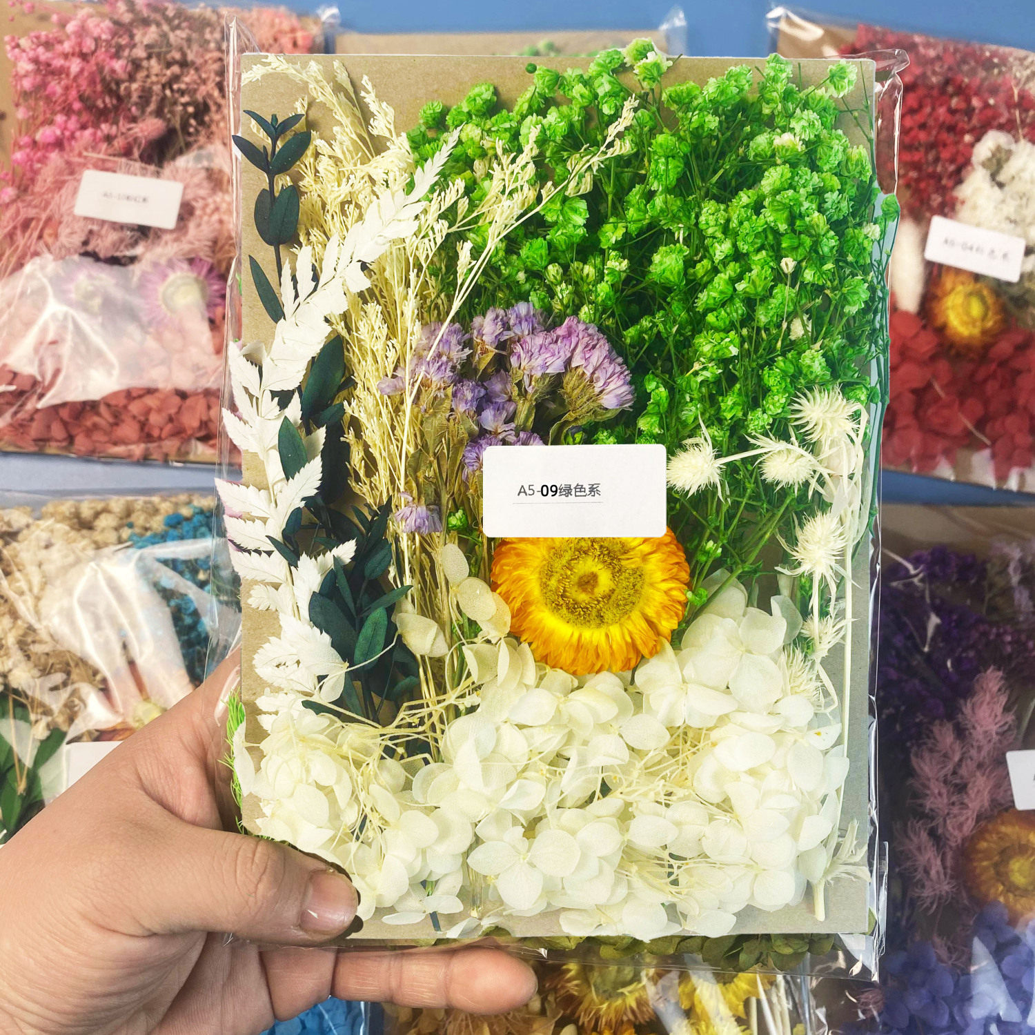 永生花diy浮游花香薰蜡烛相框团扇幼儿园手工压花材料包多色可选,淘宝优惠券,粉丝福利购,淘宝优惠卷