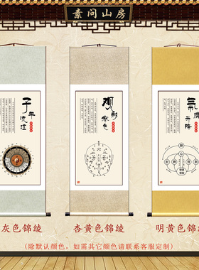 中医装饰画养生馆挂画脏腑理论图