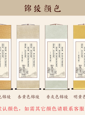 养生馆黄帝内经名句经络装饰字画