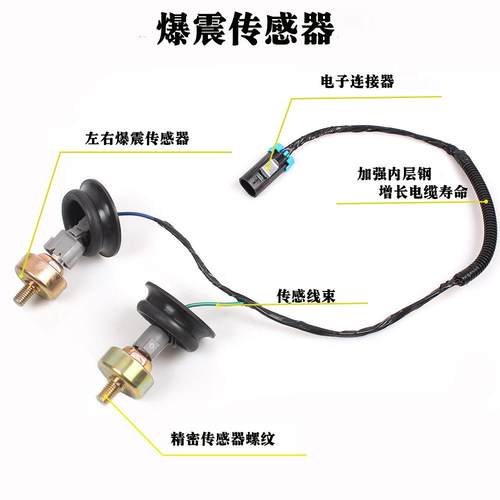 12589867双爆震传感器爆震线束适用于雪佛兰通用LS1 LS6 LQ9 4.AE - 图1