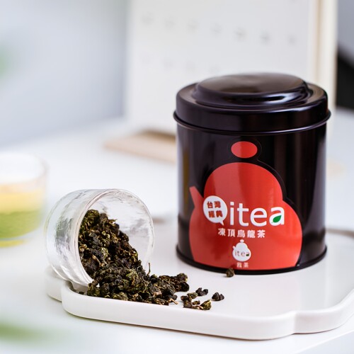 我茶iTea台湾冻顶乌龙茶75g罐装炭焙春茶冷泡茶正宗台湾高山茶 - 图0