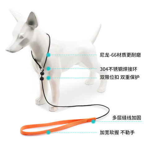 一体式防爆冲专业训犬超细P字链柯基柴犬训练比赛牵引绳BEAUGO - 图2