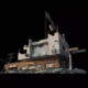 Unity/3Dmax/C4D/FBX/UE realistic building ruins wreckage damaged car doomsday model material