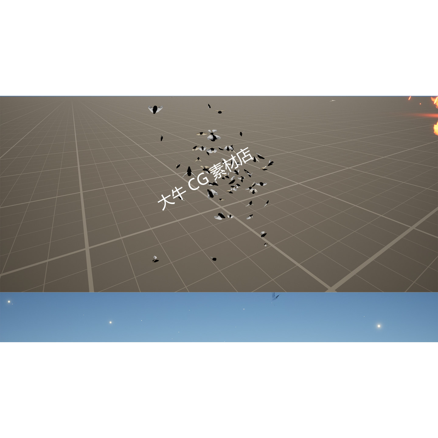 UE5虚幻 远景飞鸟动画氛围特效飞鸟海鸟群 飞虫特效场景特效素材,淘宝优惠券,粉丝福利购,淘宝优惠卷