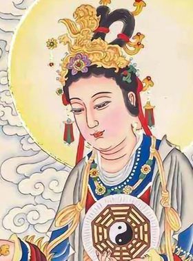 地母结缘室内后土娘娘包邮神像画