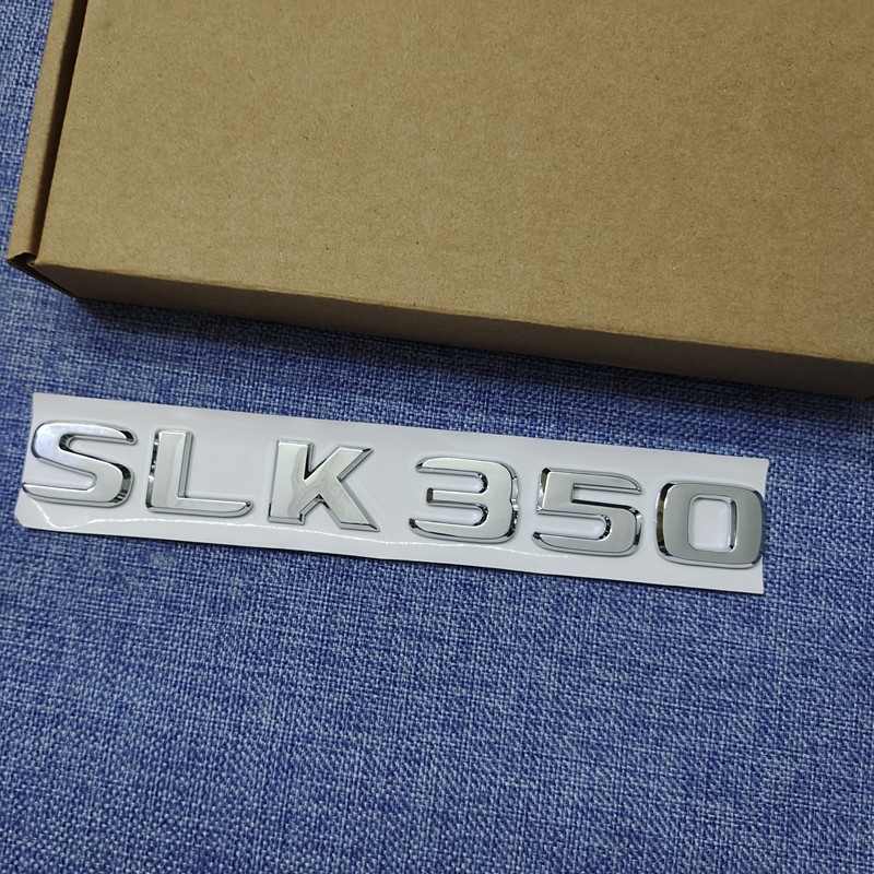 奔驰SLK55 SLK280 SLK250 SLK300 slk500AMG改装后尾标数字车标贴 - 图2