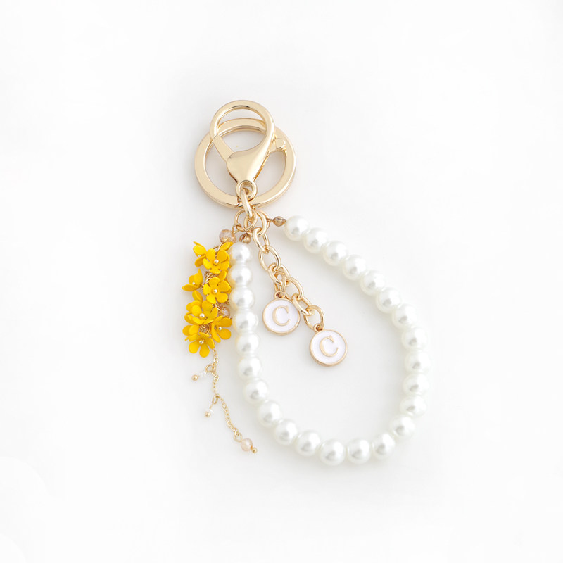 INS一串小花朵钥匙扣少女可爱耳机保护套挂件包包u盘挂饰钥匙圈,淘宝优惠券,粉丝福利购,淘宝优惠卷