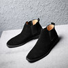 Chelsea boots men's genuine leather British style frosted Martin boots