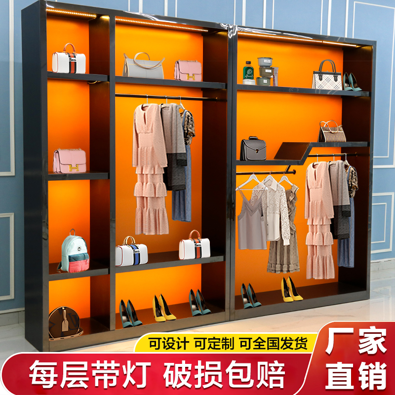 鞋柜女包展示柜鞋子包包展示架直播间柜台箱包店铺服装家用手办柜_虎窝淘