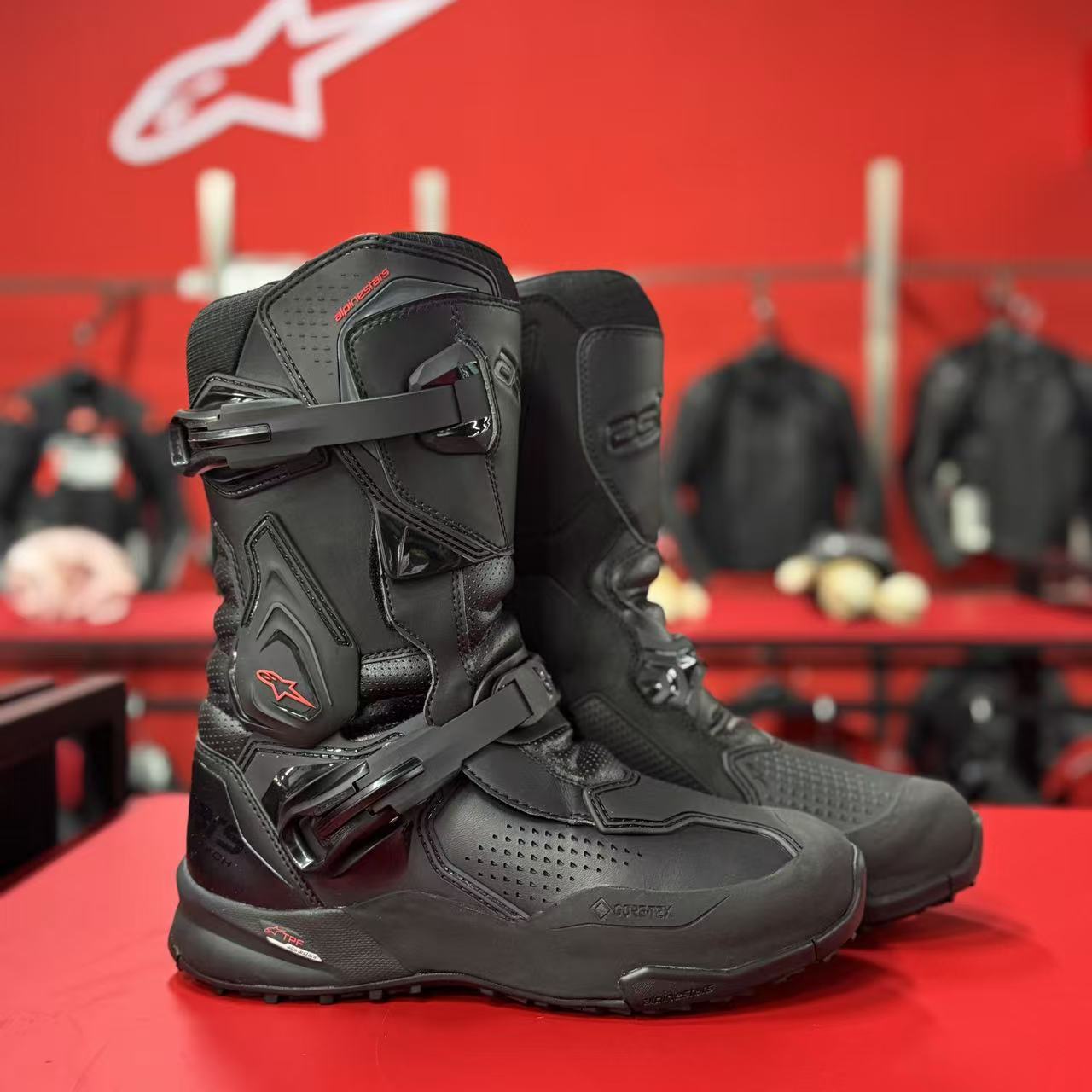 A星拉力靴XT-8摩托车骑行靴GORE-TEX防水长途摩旅机车长靴男 - 图1