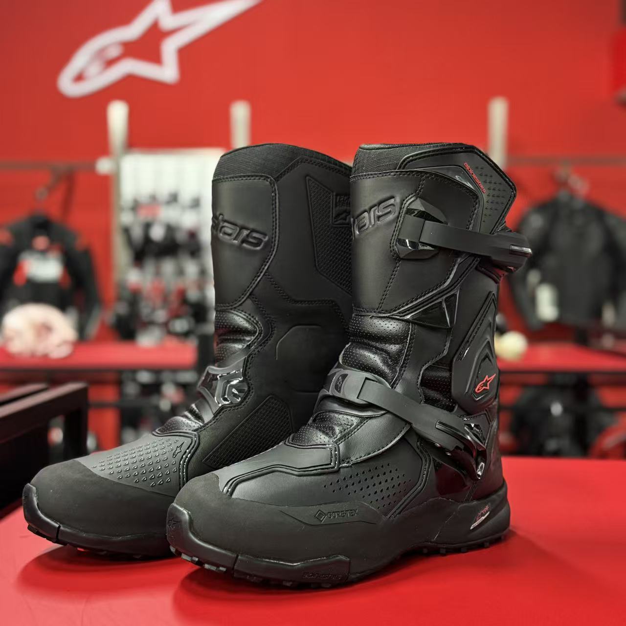 A星拉力靴XT-8摩托车骑行靴GORE-TEX防水长途摩旅机车长靴男 - 图2
