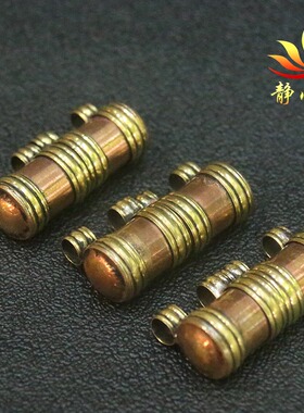 复古纯铜迷你紫铜尼泊尔手工嘎乌盒管状长形项坠吊坠挂件挂饰藏饰