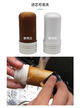 湘湘水龙头过滤器厨房自来水滤水器家用净水器陶瓷活性炭原装滤芯
