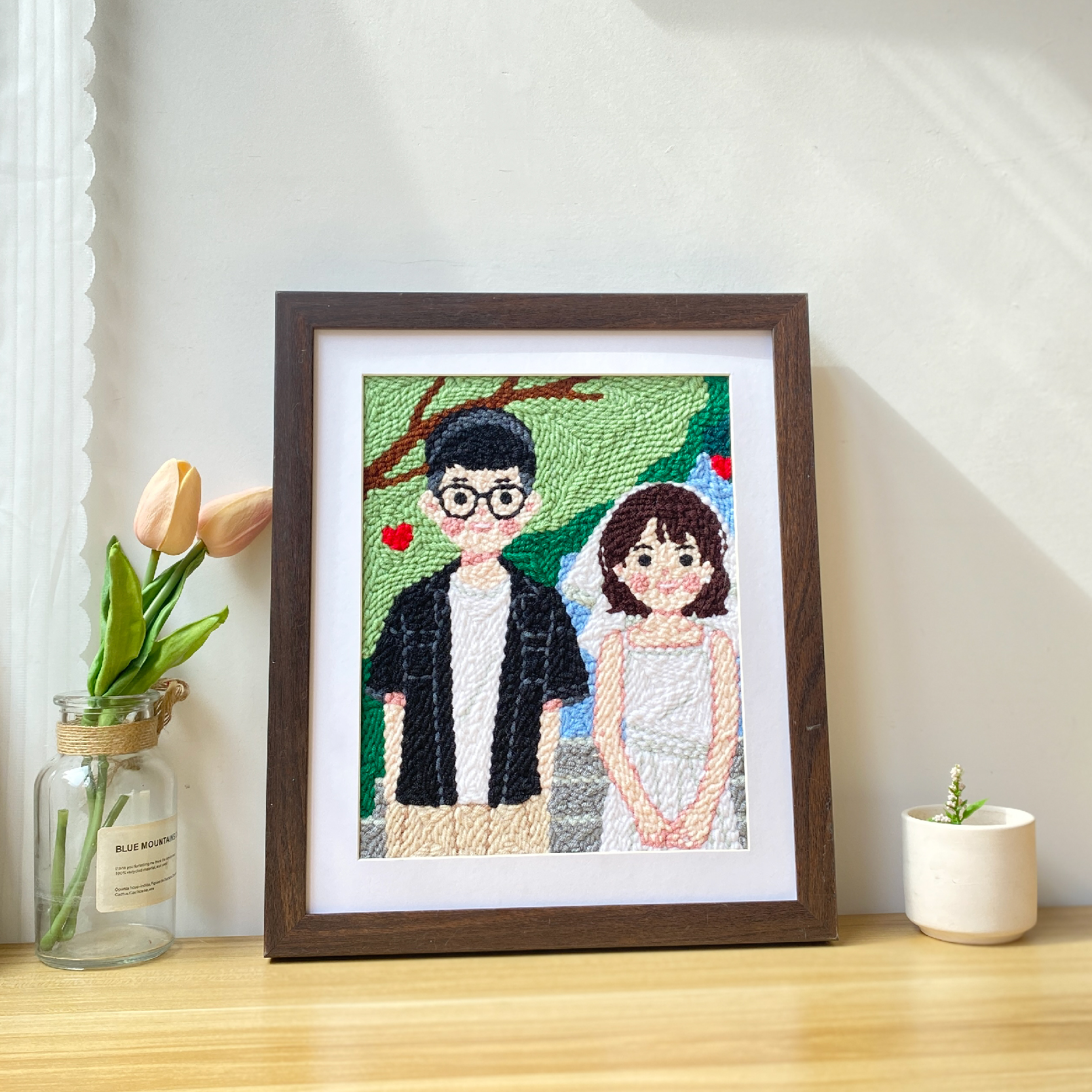 新婚礼物创意喜字戳戳绣照片定制礼品送男朋友结婚手工diy材料包,淘宝优惠券,粉丝福利购,淘宝优惠卷