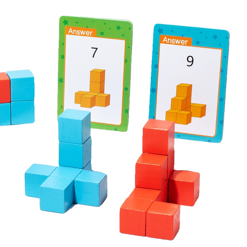 小学生三视图教具网格观察器正方体积木几何图形空间思维益智训练 - 图3