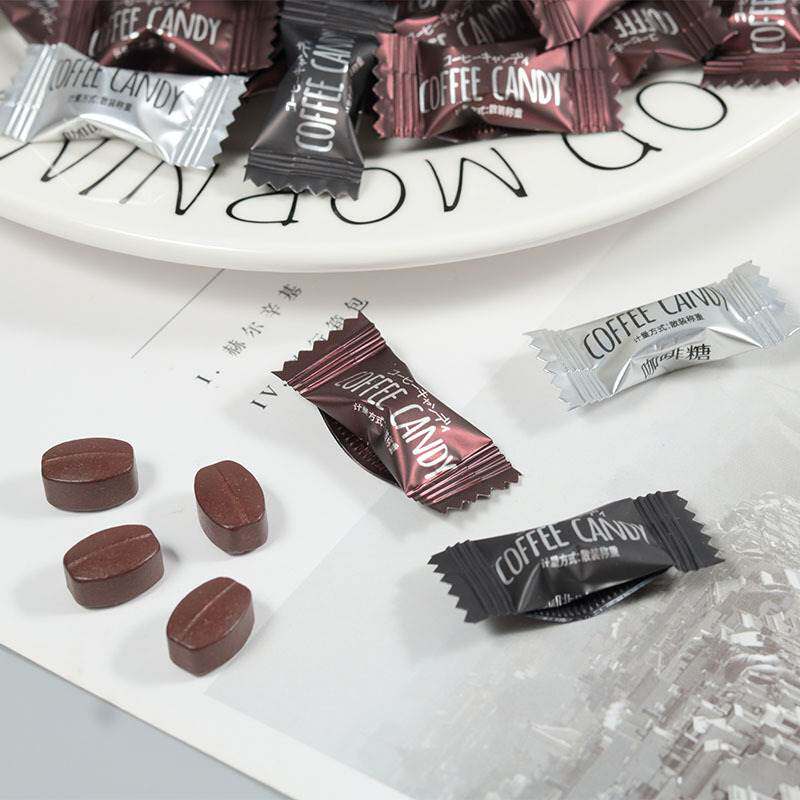 糖哪儿咖啡糖即食硬糖嚼着吃的咖啡豆糖上课加班开车糖果袋装