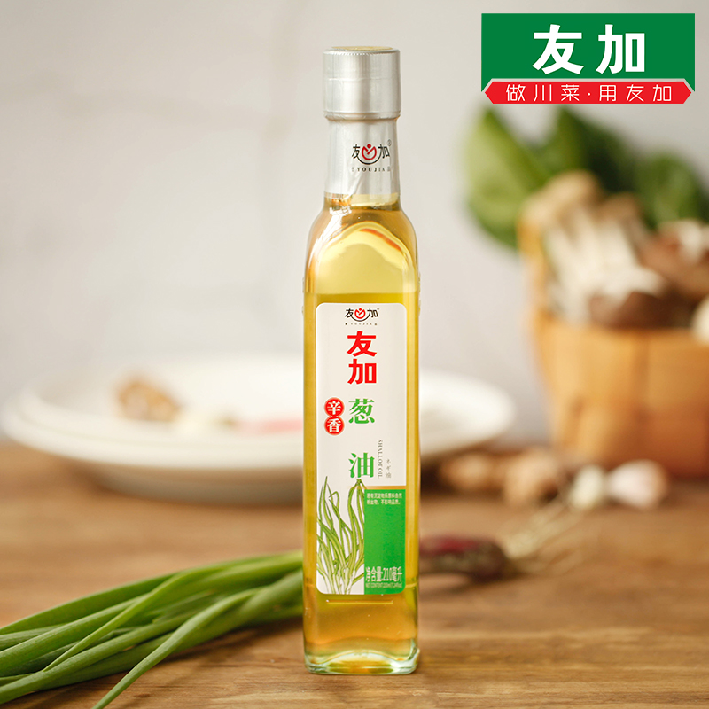 友加葱油210ML 拌面调料四川凉拌菜调味料调味油家用商用瓶装香浓