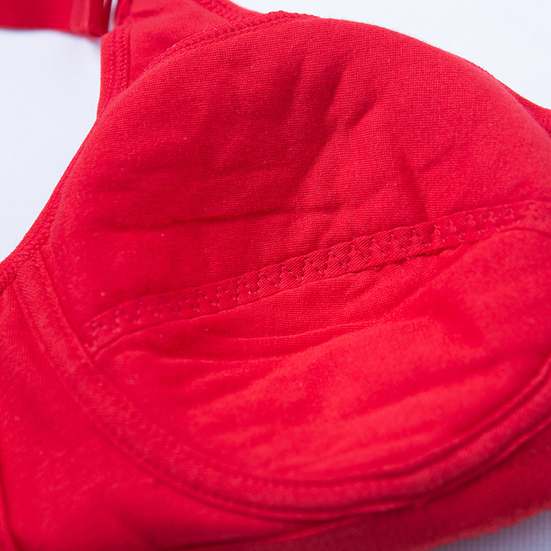 妈妈本命年女红色内衣套装礼品属马前扣纯棉中老年文胸老年胸罩胖,淘宝优惠券,粉丝福利购,淘宝优惠卷