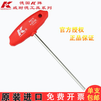 German K cards original imported industrial grade lengthened Tlength T type inner hexagon screwdriver wrench tool