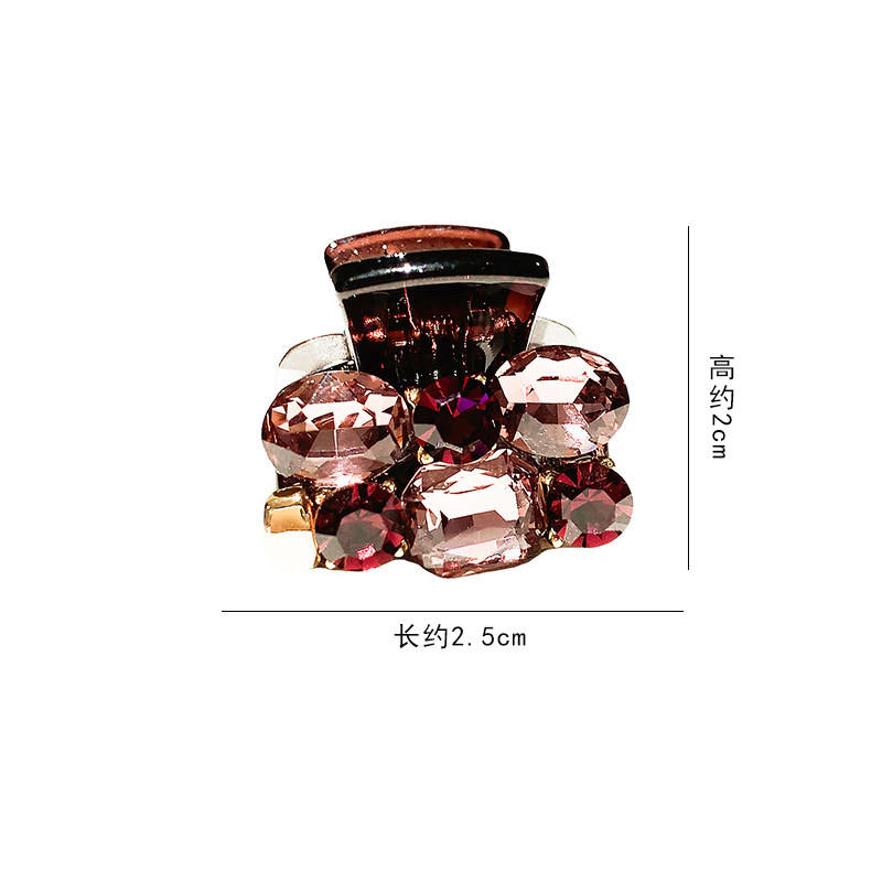 高级感日韩百搭2025新款粉紫色镶钻抓夹侧边夹气质时尚刘海夹发饰,淘宝优惠券,粉丝福利购,淘宝优惠卷