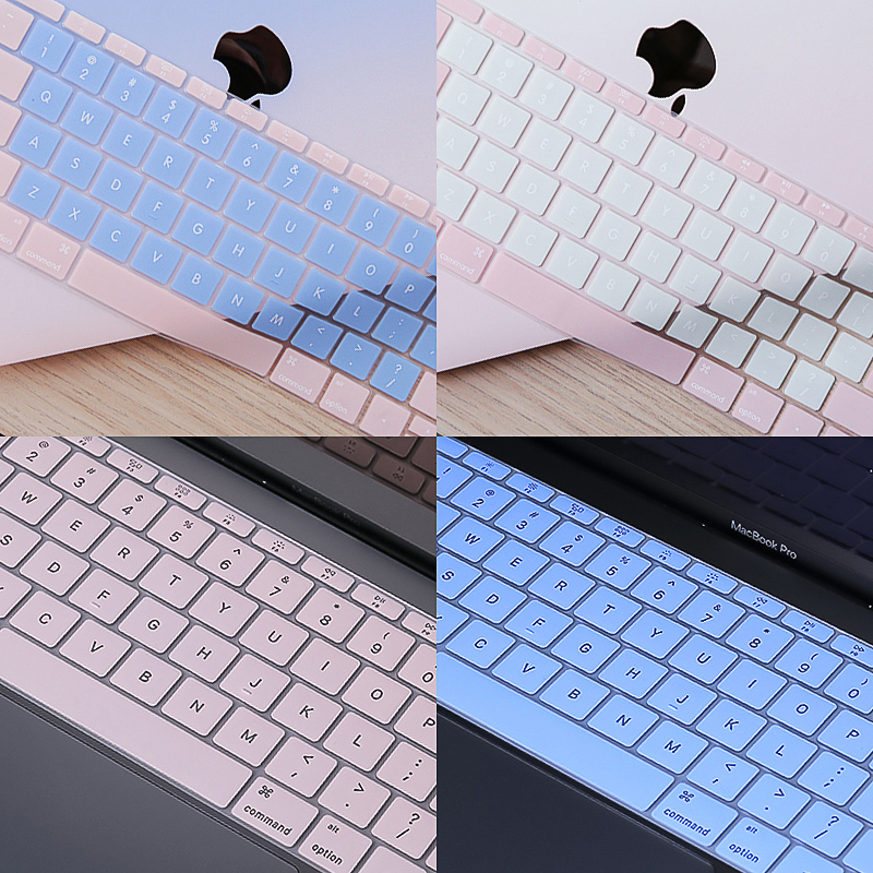 适用于新款苹果Macbook笔记本pro13电脑键盘膜air13.3彩色16硅胶超mac轻薄可爱12创意15寸键盘保护膜贴膜防尘 - 图1