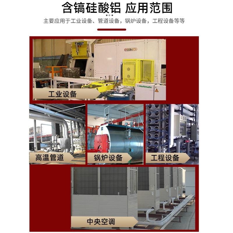 含锆耐高温防火硅酸铝卷毡保温棉耐火棉隔热棉纤维板石棉针刺毯