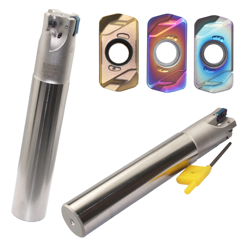 快进给铣刀杆EXN03R刀杆高效暴力开粗LNMU0303刀片双面铣刀20-25 - 图3