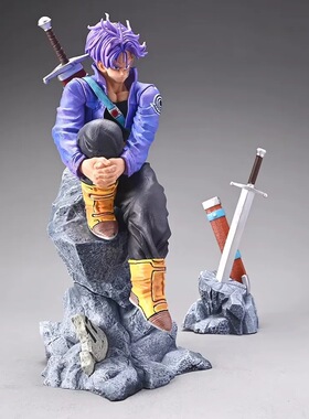 龙珠 特兰克斯  背剑 最后的战士 场景 手办 盒装 模型 摆件