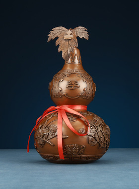 紫铜葫芦摆件工艺品客厅办公室家居装饰品开业礼品