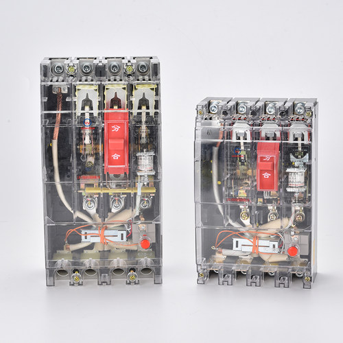 380V透明漏电保护器DZ20L-100A 160A250A 400A三相四线漏电断路器 - 图0